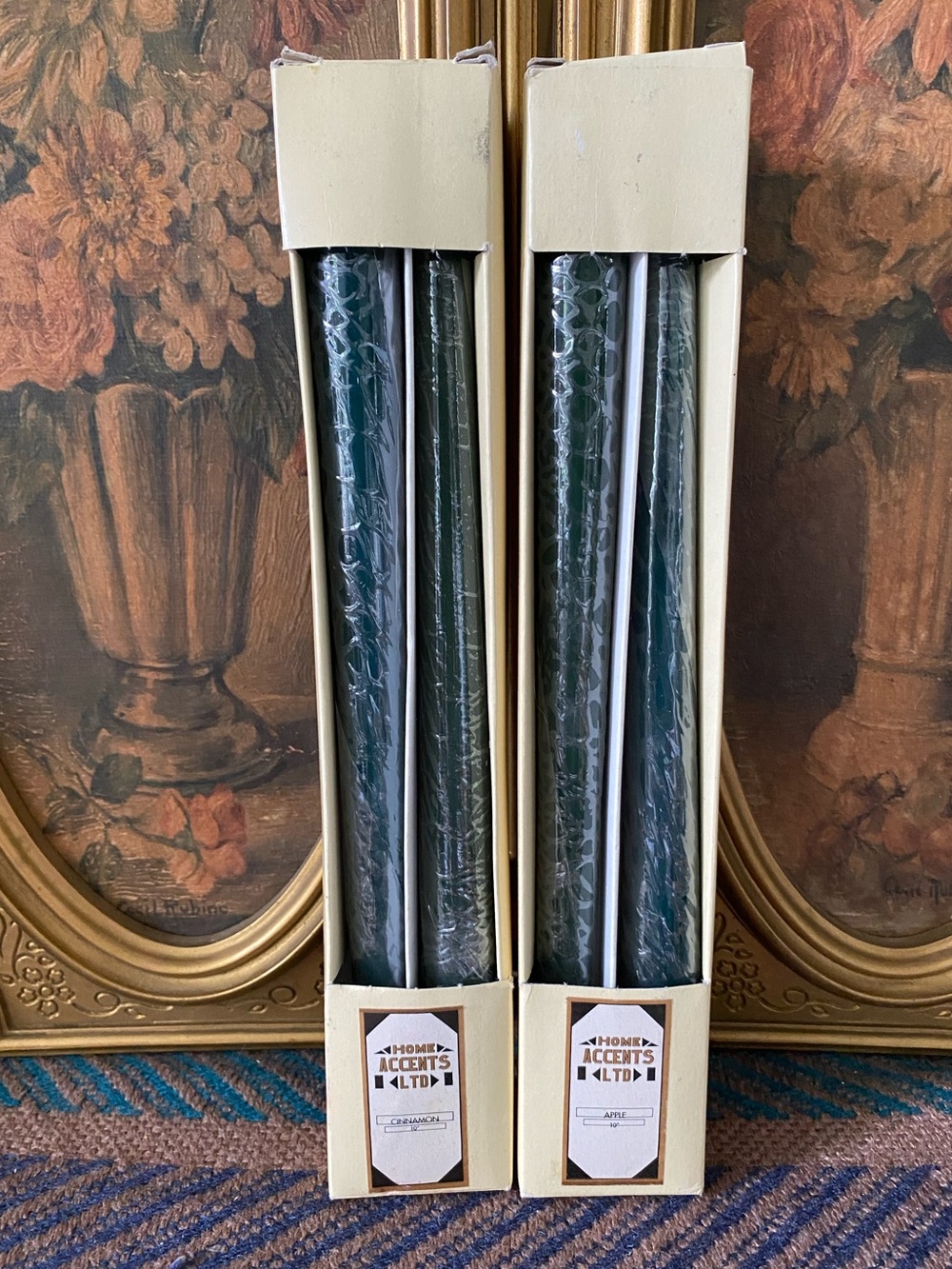 NEW OLD STOCK=Home Accents LTD 12” Fragranced Taper Candles